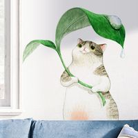 New Cartoon Hiding Cat Wall Stickers main image 3