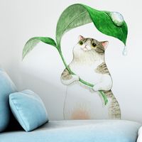 New Cartoon Hiding Cat Wall Stickers main image 4