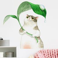 New Cartoon Hiding Cat Wall Stickers main image 5