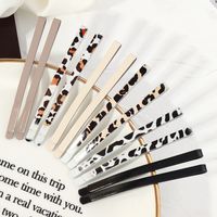 Cross-border Korean Style Frosted Morandi Girl Clip Simple Internet Famous Leopard Print Bobby Pin Liu Side Clip 12 Sets main image 3