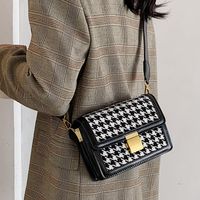 New Trendy Fashion Plaid All-match  Shoulder Messenger Bag main image 5