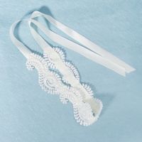 Korean Bridal Hair Accessories Fabric Lace Flower Headband main image 4