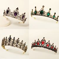 Baroque  Prom Crown Rhinestone Pearl Headband main image 1