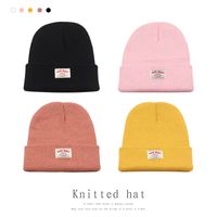 Knitted  New Fashion Patch Hooded Cap main image 1