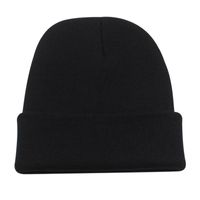 Knitted  New Fashion Patch Hooded Cap main image 4