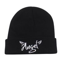 New Korean Fashion Wild Embroidery Letter Couple Knitted Hat main image 6