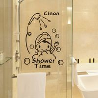 Clean Shower Time Bathing Kids Wall Stickers sku image 1