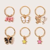 Fashion Popular Butterfly Earrings Set sku image 2