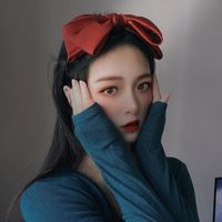 Style Coréen Épais Costume Tissu Vintage Double-couche Arc Bandeau Tête Boucle Cheveux Accessoires Coiffe Pour Les Femmes sku image 2