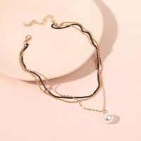 Popular Simple Drop-shaped Pearl Multilayer Necklace main image 5