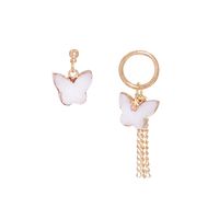 New Butterfly Long Fashion Exaggerated Purple Korean Asymmetric Earrings main image 4