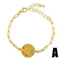 Simple Adjustable  Diamond Snake-shaped Bracelet main image 3