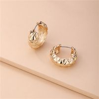 Wholesale Environmental Protection Alloy Hollow C-shaped New Earrings main image 3