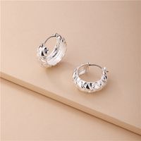 Wholesale Environmental Protection Alloy Hollow C-shaped New Earrings main image 5