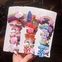 Korean Children's  Cute Candy Color  Rainbow Hairpin main image 3
