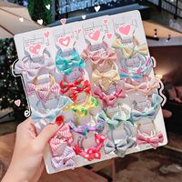 Color Bowknot Children's Hair Rope Set main image 1