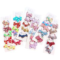 Color Bowknot Children's Hair Rope Set main image 6