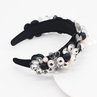 Fashion  Exaggerated Crystal Metal Ball Personality Lady Headband main image 6