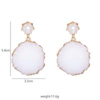 Hot Selling All-match Resin Pearl Geometric Earrings sku image 3
