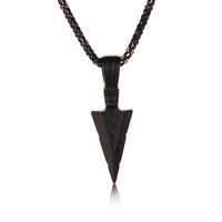 Creative Triangle Spearhead Exaggerated Metal Arrow Pendant Necklace sku image 1