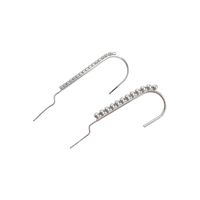 Silver Needle New Trendy Integrated Earrings sku image 1