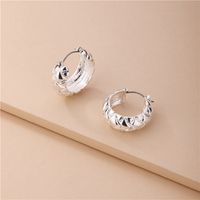 Wholesale Environmental Protection Alloy Hollow C-shaped New Earrings sku image 2