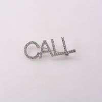 Broche De Callme Con Letras De Diamantes De Aleación De Corea sku image 2