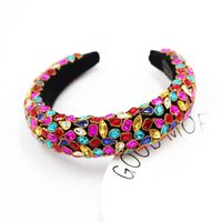 New  Fashion Baroque  Full Diamond Geometric Headband sku image 1