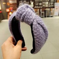 Korea's New  Woolen Lattice Weaving Knotted Headband sku image 5