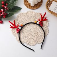 Christmas Headband Elk Hair Clip  Plush Ball Headband sku image 10
