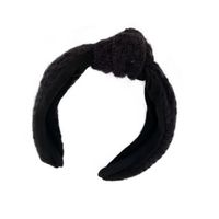 Korea's New  Woolen Lattice Weaving Knotted Headband main image 6