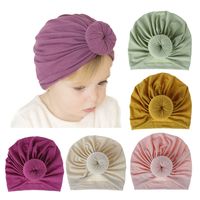 Knitted Cotton Cloth Donut Baby Hat main image 2