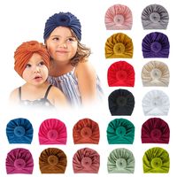 Knitted Cotton Cloth Donut Baby Hat main image 3