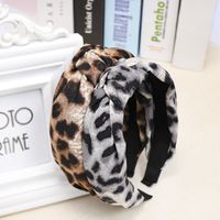 New Leopard Print Knotted Wide-brimmed Headband main image 5