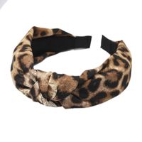 New Leopard Print Knotted Wide-brimmed Headband main image 6