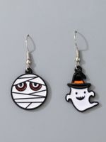 Fashion Cartoon Pumpkin Ghost Alloy Halloween Earrings main image 4