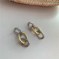 Metal Chain Long Tassel Earrings sku image 1