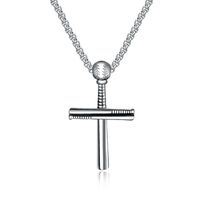 Fashion  Men's Stainless Steel Cross Necklace main image 3