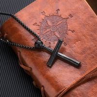 Fashion  Men's Stainless Steel Cross Necklace main image 5