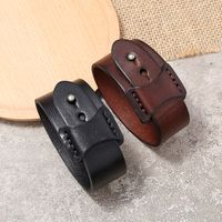 Retro Simple Men's Leather Bracelet main image 3