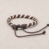 Hand-woven Vintage Cowhide Bracelet main image 4