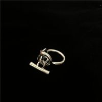 Korea's  Creative Word Buckle Chain Fashion All-match Ring main image 3