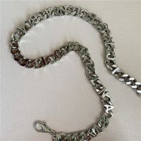 Retro Fashion Thick Chain Punk Simple Short Letter Necklace main image 4