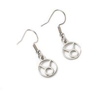 Twelve Constellations Fully Polished Cut Earrings main image 2