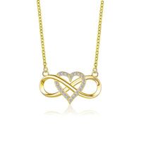 Simple Style Heart Alloy Plating Women's Necklace main image 1