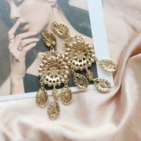 Golden Retro  White Millet Beads  Earrings main image 4