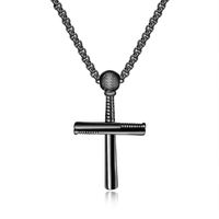 Fashion  Men's Stainless Steel Cross Necklace sku image 4