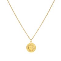 Collier En Acier Titane Avec Pendentif Étoiles Du Soleil Et Lune sku image 2