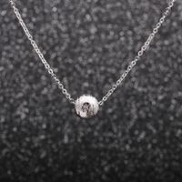 8mm Diamond Ball Necklace sku image 4