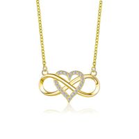 Simple Style Heart Alloy Plating Women's Necklace sku image 1